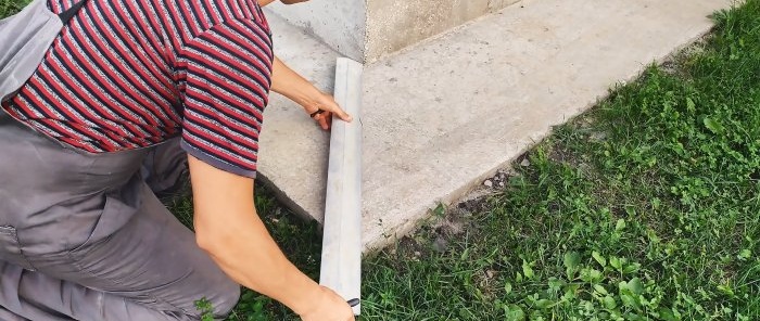 How to make a concrete blind area under the foundation eternal