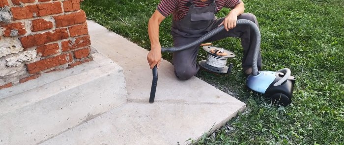 How to make a concrete blind area under the foundation eternal