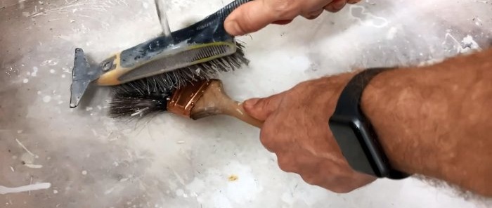 How to restore completely dried out brushes