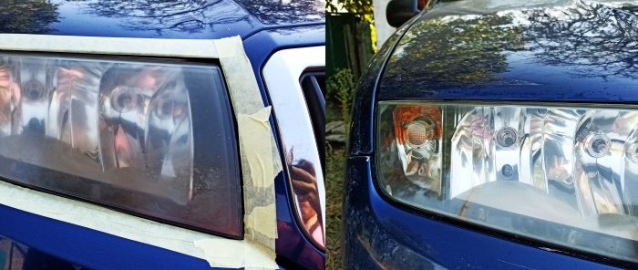 How to polish cloudy headlights yourself