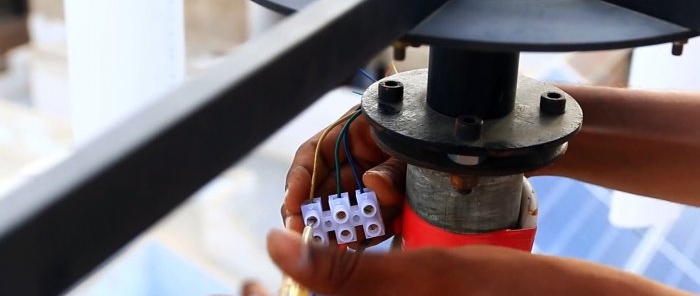 Cách chế tạo máy phát điện gió từ bánh xe động cơ ván trượt