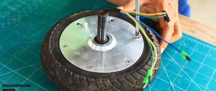 Cómo hacer un generador eólico con la rueda del motor de un hoverboard