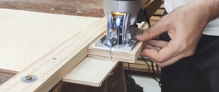 Cómo hacer un accesorio de sierra de calar para cortar sin astillas