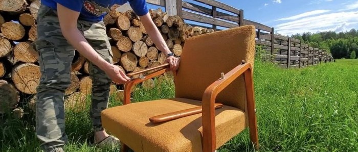 So restaurieren Sie alte Sessel aus der UdSSR und erhalten Designermöbel fast kostenlos