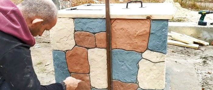 How to make chic stone decor using tile adhesive