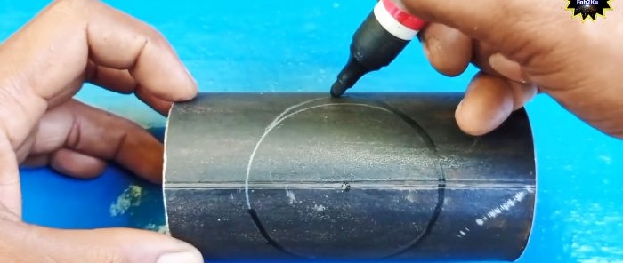 Umetanje cijevi u cijev, kako pravilno označiti i rezati područje spajanja bez posebnih alata