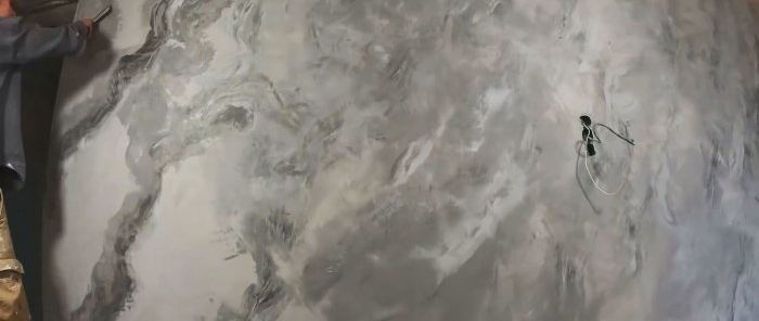 How to cheaply make a realistic imitation of marble using Venetian plaster