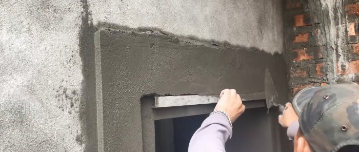 Cum să decorați deschiderile ferestrelor sau ușilor cu tencuială de ciment