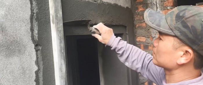 Com decorar les obertures de finestres o portes amb guix de ciment