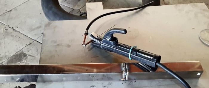Cara membuat kimpalan TIG dari inverter biasa dan menggunakan kamera kereta sebagai silinder