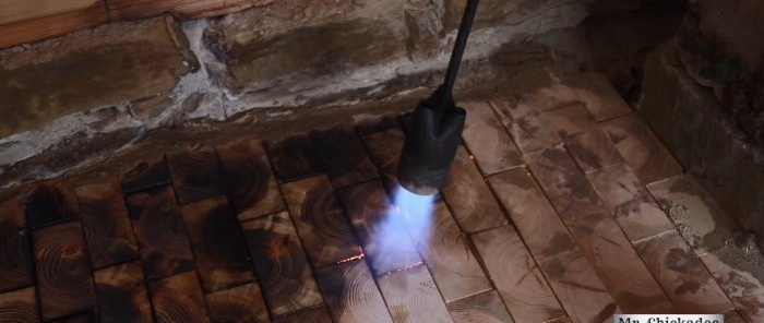 Cum să faci o podea de atelier din blocuri de lemn