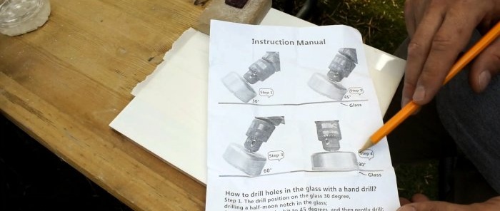 How to drill a tile under a socket box with a crown or a thin drill