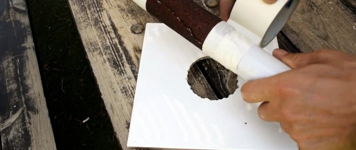 Hvordan bore en flis under en stikkontakt med en krone eller en tynn bor