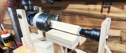 How to make a turning attachment for a drilling machine from an angle grinder gearbox