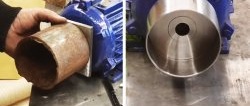 Cara membuat takal untuk pengisar tanpa mesin pelarik dari sekeping paip