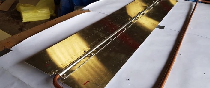 Making a high-efficiency solar water heater with a power of 1600 W