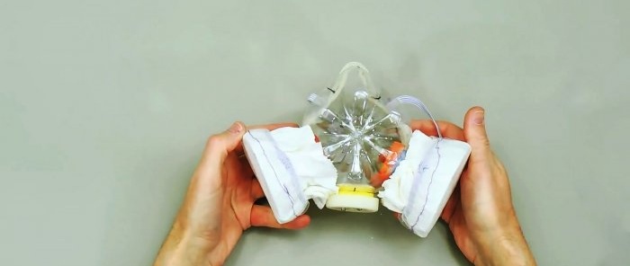 High-quality do-it-yourself respirator made from PET bottles