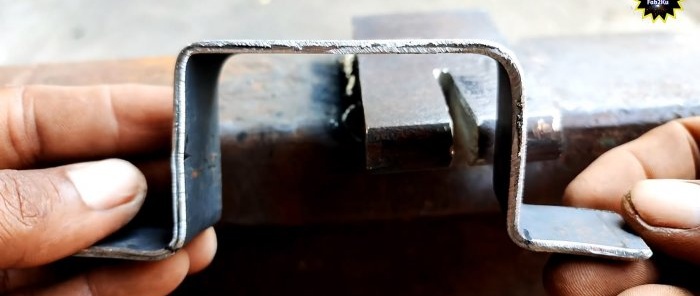 How to modify an anvil with a simple device for making any clamps