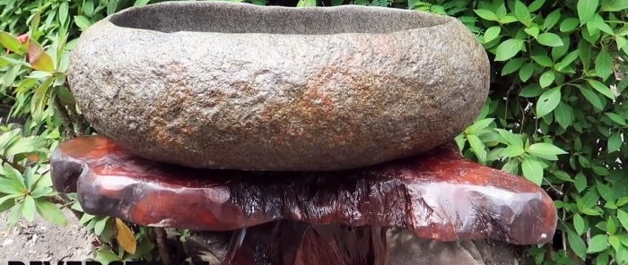 Hogyan készítsünk kagylót folyami sziklatömbből