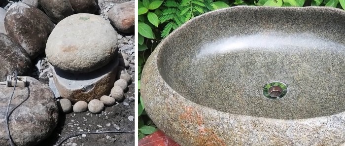 Como fazer uma concha com uma pedra de rio