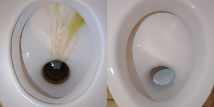 Как да почистите тоалетна от ръжда и плака със собствените си ръце
