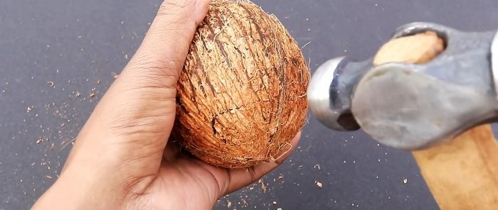 2 trucuri de viață Cum să curățați sau să despicați cu ușurință o nucă de cocos