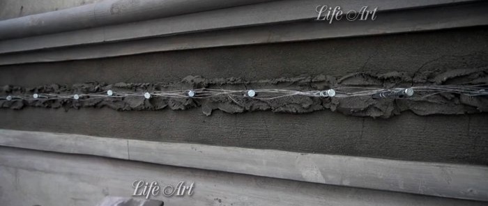 Kako ukrasiti fasadu u obliku cementne spirale