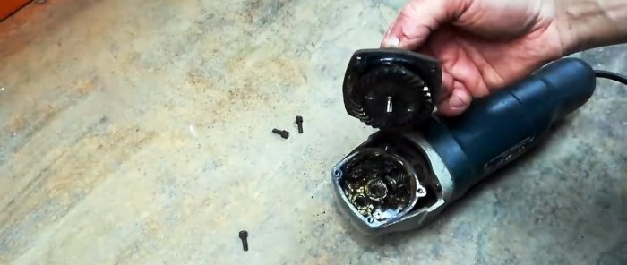 How to make a belt grinder from a grinder with your own hands
