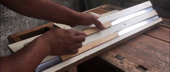 Hvordan lage en enhet for sliping av kniver på en skjøt