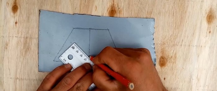 Comment fabriquer un simple serre-câble à partir d'un morceau de fer blanc pour une pose de briques en douceur