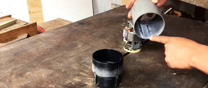 Paano gumawa ng isang hand router mula sa isang sirang blender