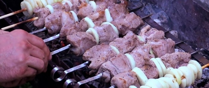 Shish kebab ตามสูตรตั้งแต่สมัยสหภาพโซเวียต