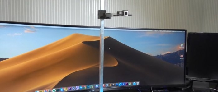 USB microscope para sa paghihinang mula sa isang webcam at isang lumang lens ng camera