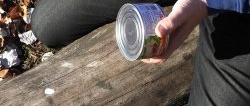 How to start a fire using a tin can