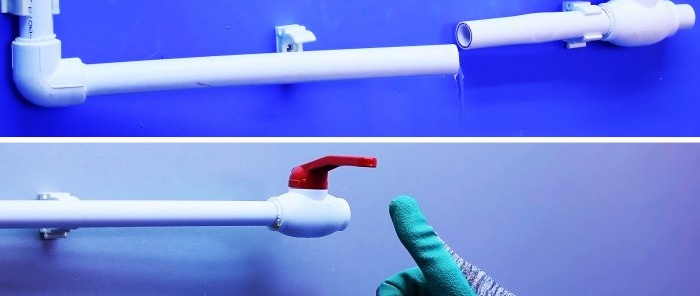 5 cara untuk membaiki kebocoran saluran paip plastik di bawah tekanan