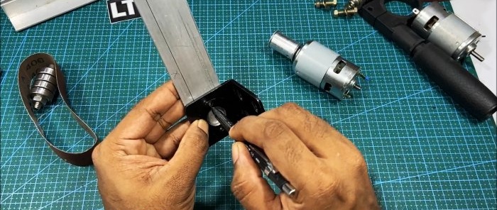Kako napraviti kompaktnu ručnu brusilicu pomoću 775 DC motora