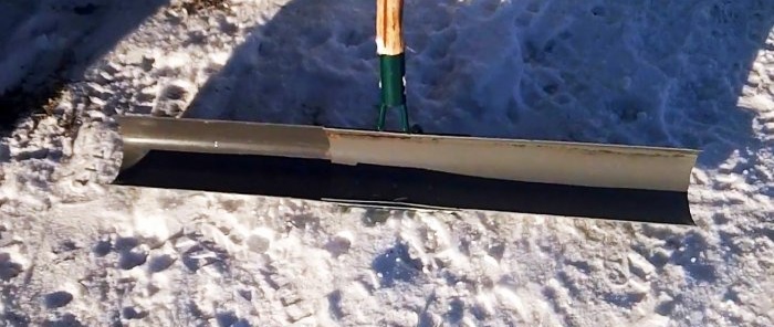 Ako vyrobiť ľahké hrable na rýchle odstraňovanie snehu