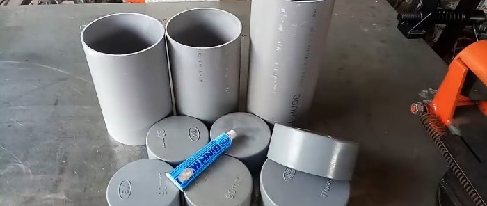 How to make an organizer for storing fasteners from PVC pipes