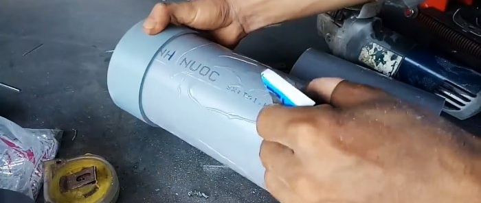 Cara membuat penganjur untuk menyimpan pengikat dari paip PVC
