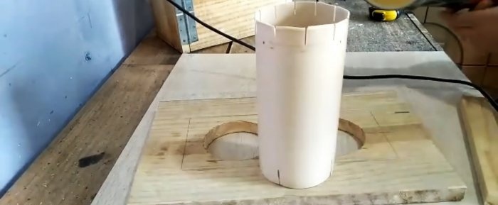 How to make a folding mold out of wood for making blocks