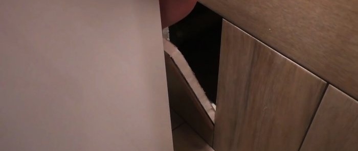 Hogyan készítsünk saját kezűleg rejtett nyílást a fürdőkád alatt