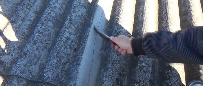 How to repair a crack in slate with what you have on hand