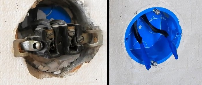 How to replace and securely fasten a socket box