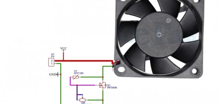How to make a thermostat for a fan using just 3 parts
