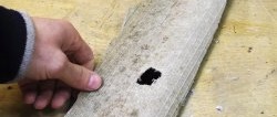 How to repair holes in slate using improvised means without dismantling