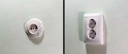 Hoe u een CCCP-aansluiting vervangt door een modern exemplaar, korte draden verlengt en een plastic stopcontactdoos vastzet