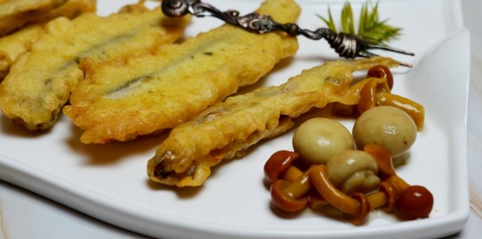 Cách nấu capelin trong bột tempura