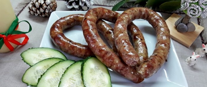 Makatas na Ukrainian sausage