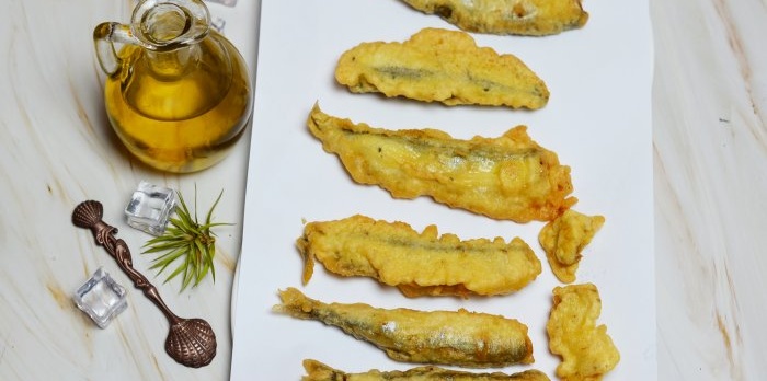Cách nấu capelin trong bột tempura