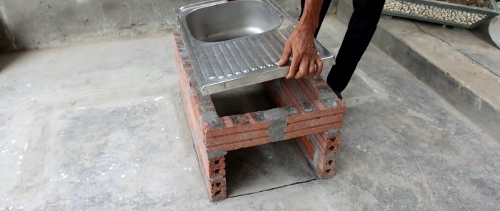 Como fazer um forno externo barato com uma pia velha